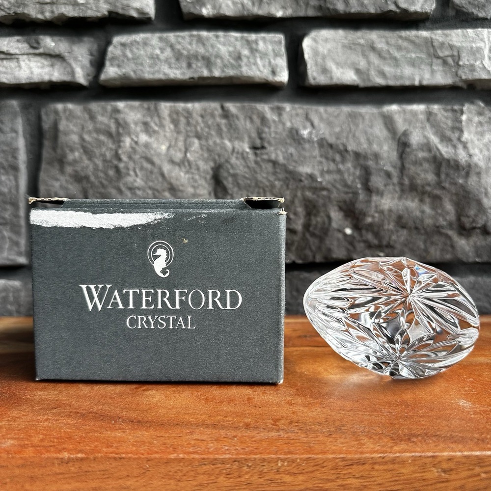 Waterford Crystal Egg 1995 6th Edition Paperweight No Base / Has Box